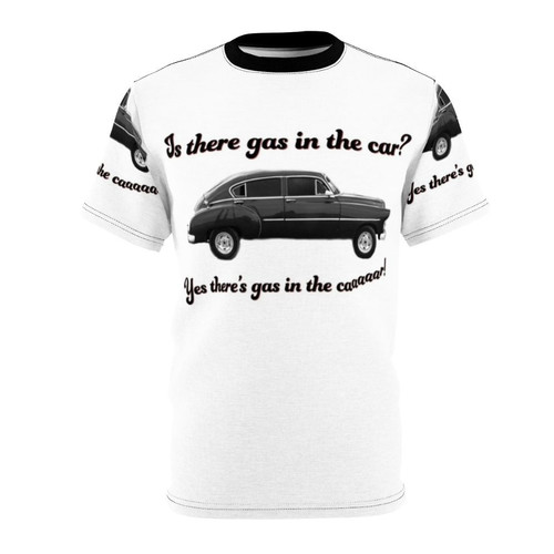 Vintage-style AOP t-shirt featuring a Steely Dan-inspired design with references to the song "Kid Charlemagne" and the album "The Royal Scam".