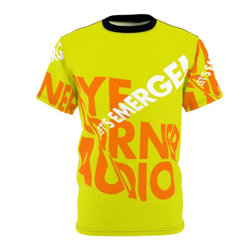 Emerge graphic t-shirt featuring abstract album art design