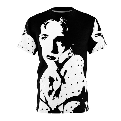 Colorful collage art t-shirt featuring NYC club kids and party monster inspired imagery