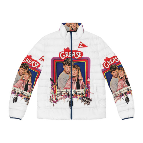 Grease 2 inspired puffer jacket with classic 80s film styling