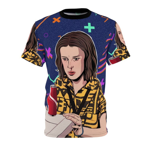 Artistic design featuring the character Eleven from the popular Netflix series Stranger Things Season 3.