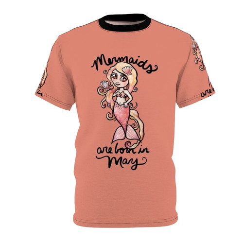 Mermaid t-shirt with "Mermaids Are Born In May" design