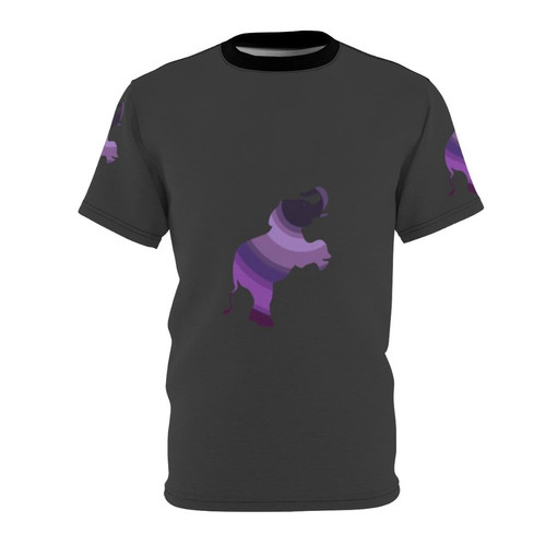 Vibrant and abstract design of an elephant, a legendary animal, on a t-shirt