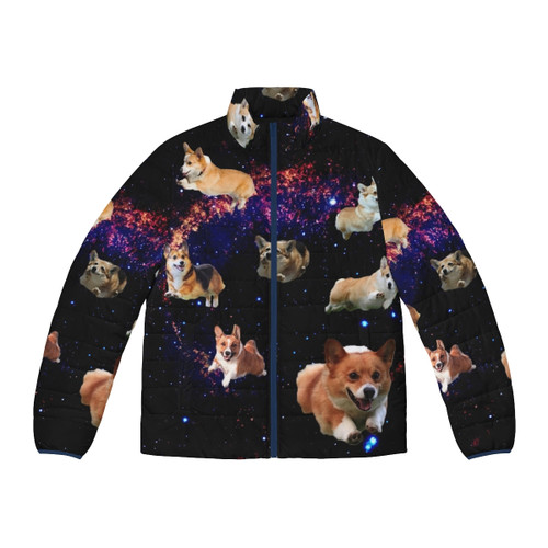 Jamiroquai inspired space cowboy puffer jacket with virtual reality and futuristic aesthetic