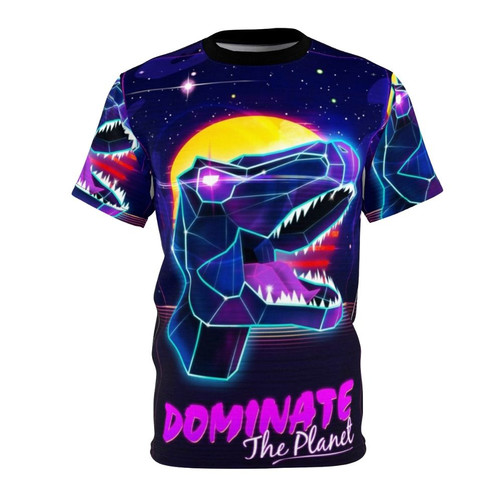 Electric Dinosaur T-Shirt with Retro Video Game 80s 90s Aesthetic