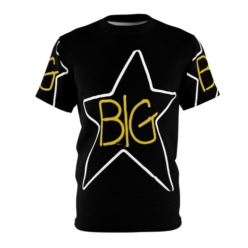Retro-styled t-shirt featuring the Big Star band logo and classic rock music design