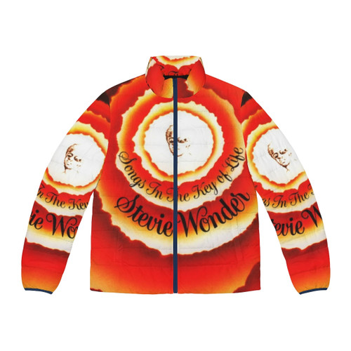Stevie Wonder 'Songs in the Key of Life' album artwork inspired puffer jacket