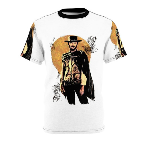 Retro Clint Eastwood inspired t-shirt with iconic 'The Good, The Bad and The Ugly' movie design