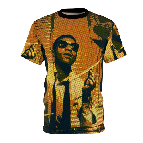 Striking portrait illustration of iconic jazz drummer Max Roach