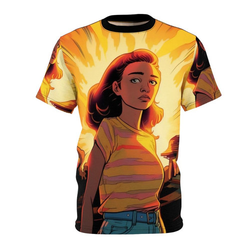 Max Mayfield t-shirt with a retro, 80s inspired design featuring the Upside Down