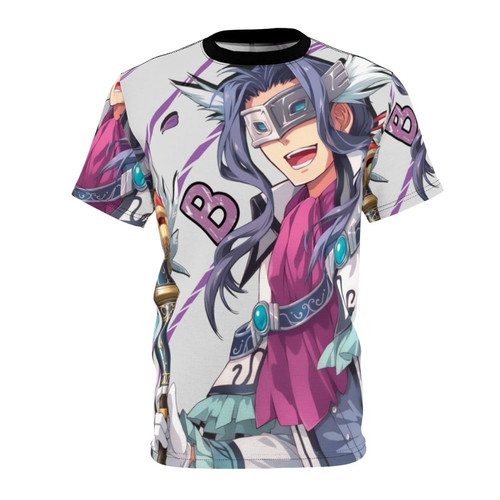 Anime-inspired graphic t-shirt featuring the "Speed Baron" design, inspired by the Trails video game series