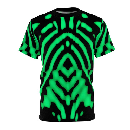 Emerald diamond pattern t-shirt with a vibrant, sparkling design
