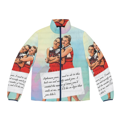 Kurt Hummel Wearing a Watercolor Puffer Jacket from the TV Show Glee