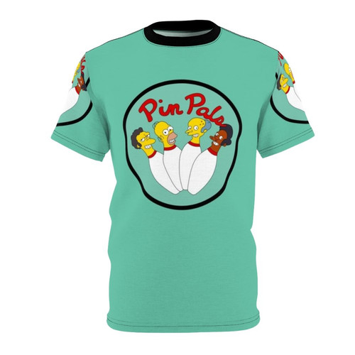 Bowling friends graphic design on all-over print t-shirt