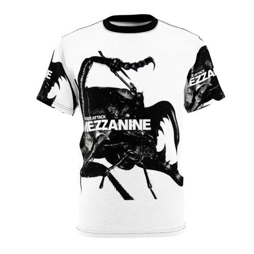 Massive Trap star wars inspired graphic t-shirt with blue lines and 90s music references