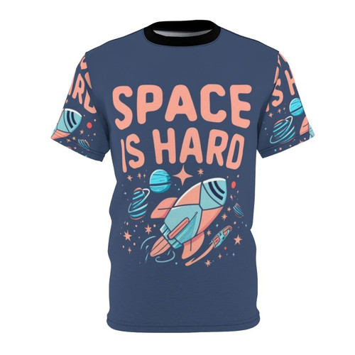 Outer space-themed t-shirt with fan art design inspired by the Netflix series "Space Force"
