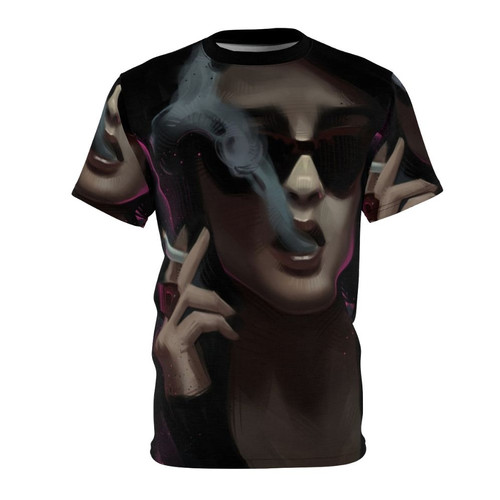 Marla Singer character design graphic t-shirt, inspired by the 1999 cult classic film Fight Club