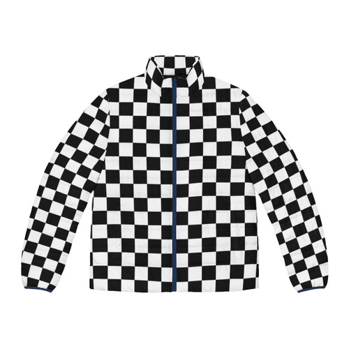 Ska checkered puffer jacket with classic 80s style