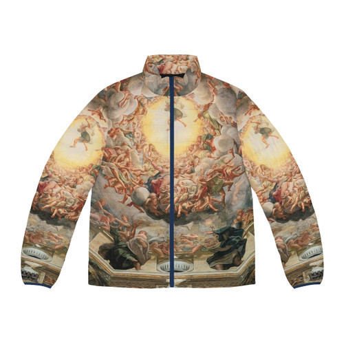 Sith Code Puffer Jacket featuring iconic Sith symbols and the Sith Creed