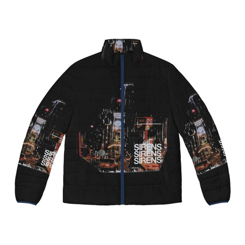 Sirens Puffer Jacket featuring ambient music-inspired design