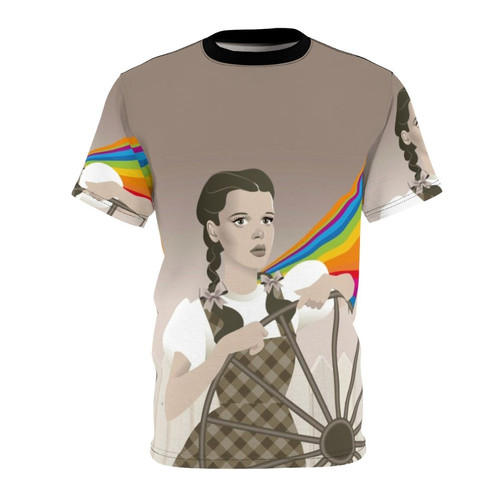 Graphic t-shirt with Judy Garland inspired "Somewhere" design