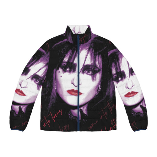 Siouxsie and the Banshees inspired red light puffer jacket