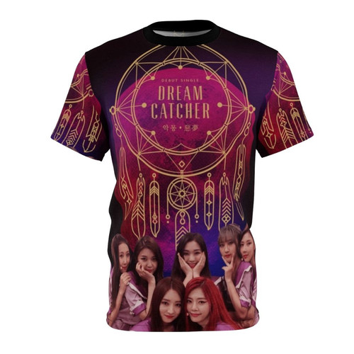 Dreamcatcher-inspired graphic t-shirt with pop art design