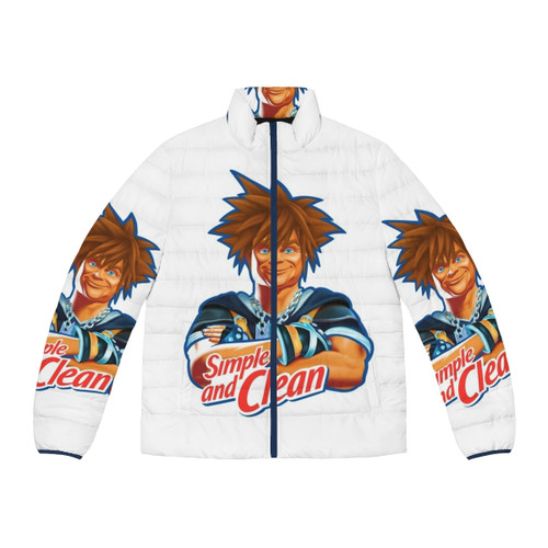 Kingdom Hearts inspired puffer jacket with "Simple and Clean" design