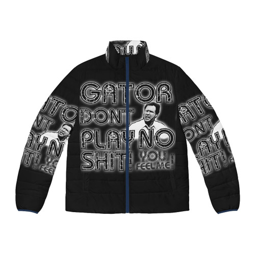 Gaudi Barcelona Mosaic Puffer Jacket with Colorful Abstract Patterns