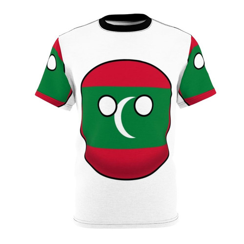 Maldives inspired countryball design printed on a high-quality t-shirt