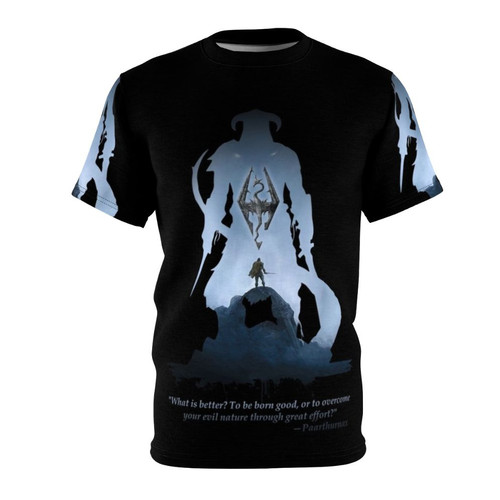 Skyrim Inspired Dragonborn T-shirt with Paarthurnax, Alduin, and Greybeards