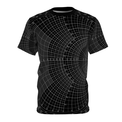 A high-quality t-shirt featuring a stylized Smith chart diagram