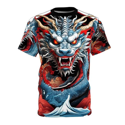 Vibrant Chinese zodiac dragon design printed on a high-quality t-shirt