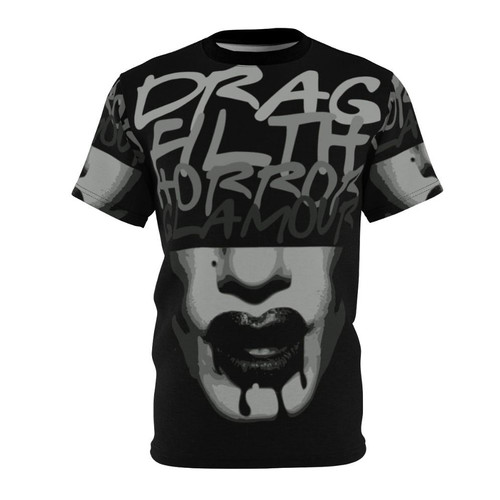 Spooky Glam Drag Horror T-Shirt featuring Boulet Brothers Dragula inspired design