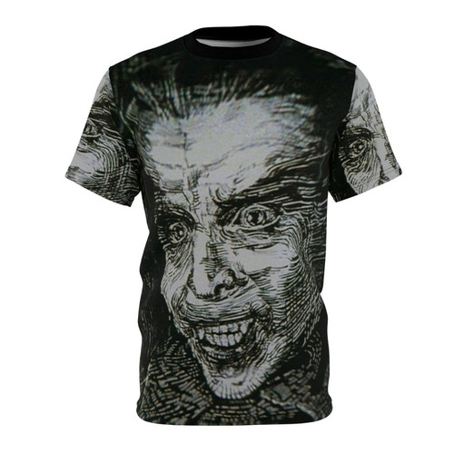 Retro-styled Dracula inspired t-shirt with horror movie artwork