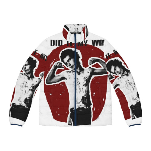 Sid Vicious punk rock inspired puffer jacket