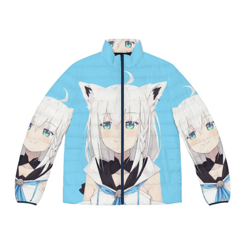 Shirakami Fubuki Smug Hololive Vtuber Puffer Jacket