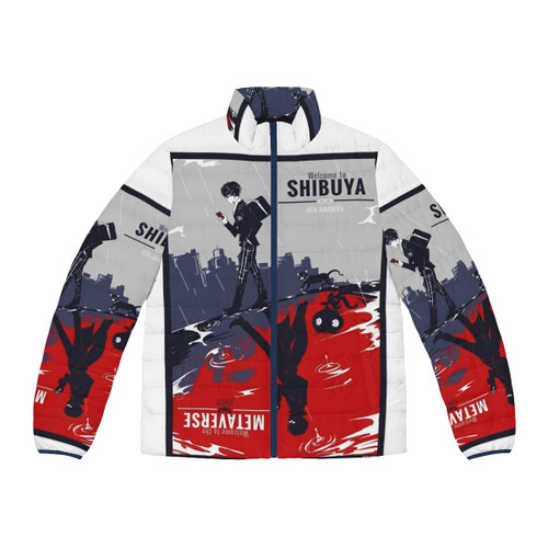 Persona 5 Metaverse Puffer Jacket featuring Joker and the Phantom Thieves