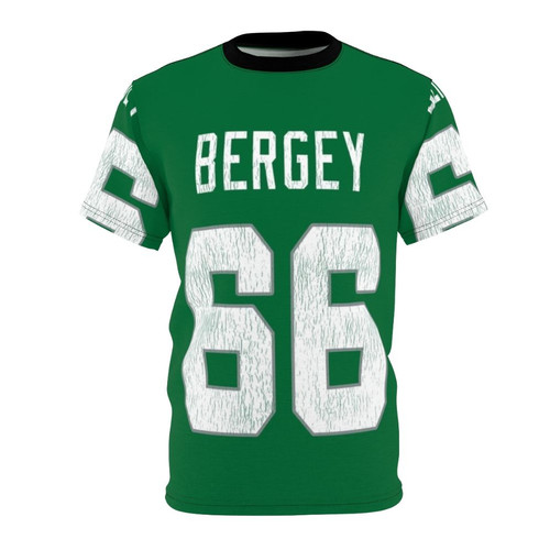 Vintage-style Philadelphia Eagles football t-shirt featuring former player Bill Bergey