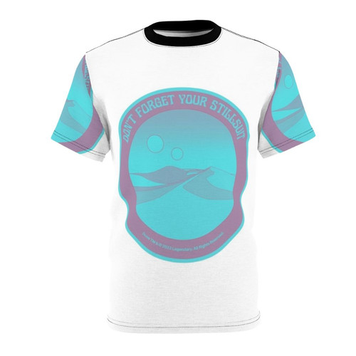 Dune-inspired desert science fiction t-shirt with sandworms and Arrakis imagery