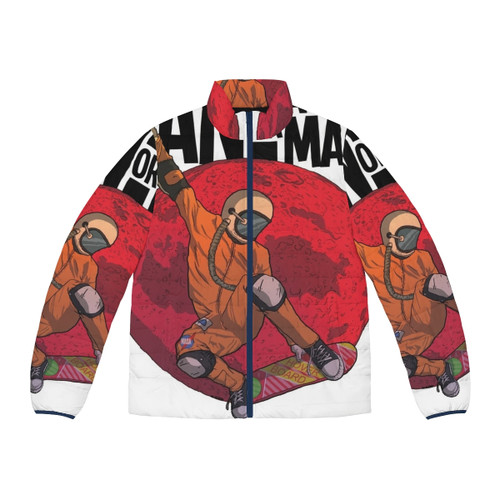 Retro psychedelic Man or Astroman puffer jacket