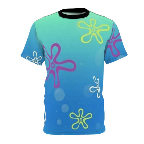 Spongebob Inspired Tapestry T-Shirt with Vibrant Cartoon Designs