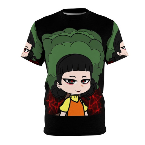 Squid Game Inspired Doll Design Print on T-shirt