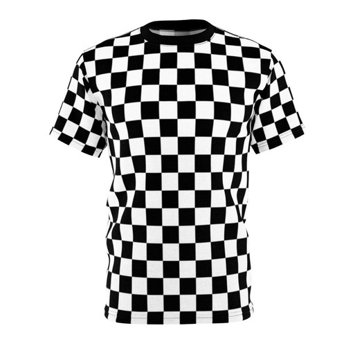 Mod style ska checkerboard t-shirt with retro music and 60s fashion inspiration