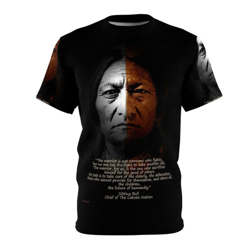 Sitting Bull Lakota Warrior Inspirational Quote Poster