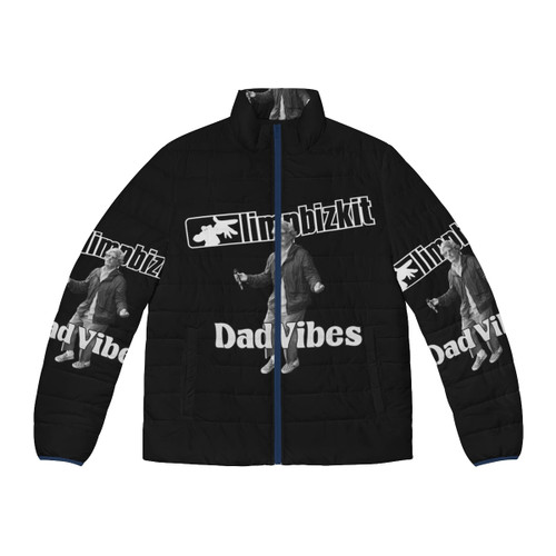 Limp Bizkit Rapcore Puffer Jacket with Retro Dad Vibes Logo