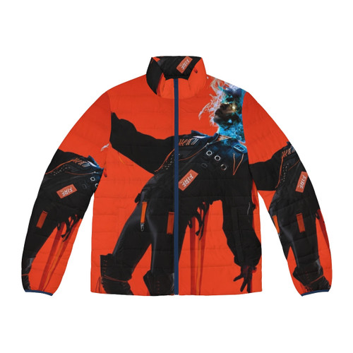 Kaen Ziyoou Vachi Japanese Punk Rock Puffer Jacket