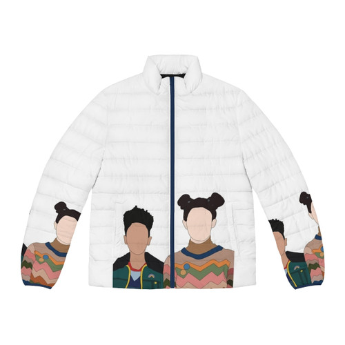 Sex Education Lily And Ola Puffer Jacket featuring Emma Mackey and Maeve Wiley