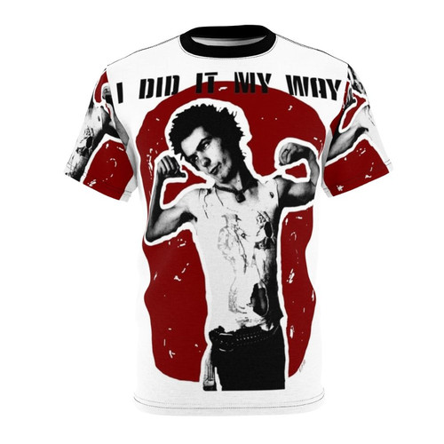 Punk rock t-shirt featuring Sid Vicious inspired design