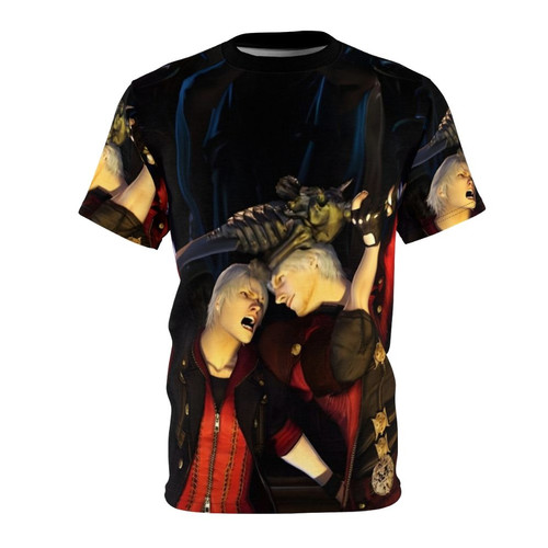Stylized Devil May Cry Painting T-Shirt featuring characters from the popular video game series